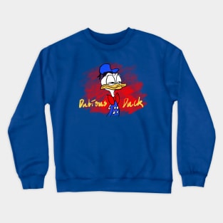 Dubious (Donald) Duck (Red Streaks) Crewneck Sweatshirt